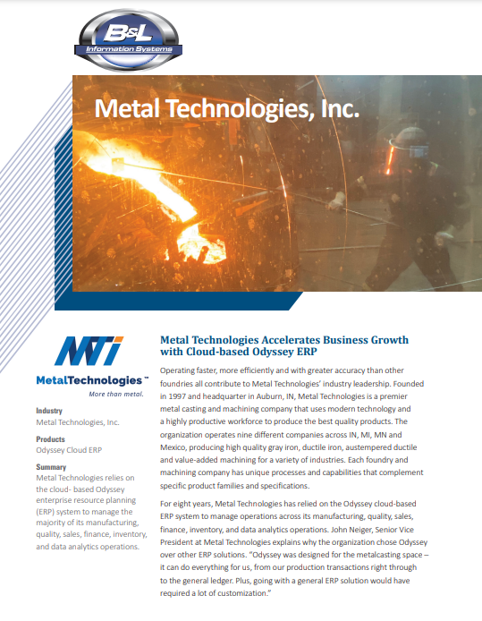 Metal Technologies Story